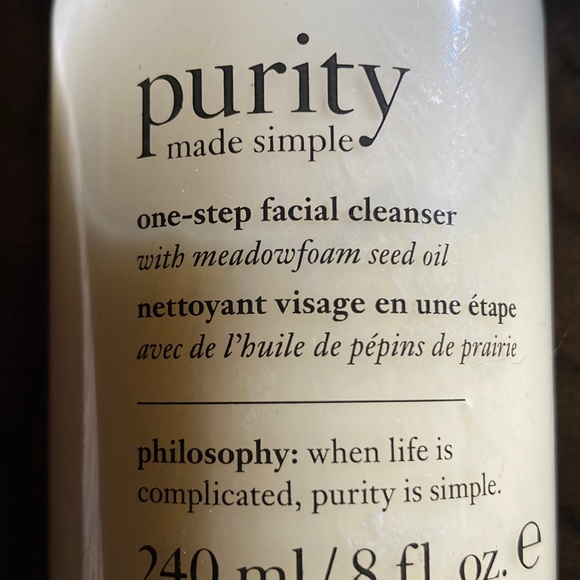 Philosophy Other - Philosophy Purity Made Simple one step facial cleanser.  NEW.